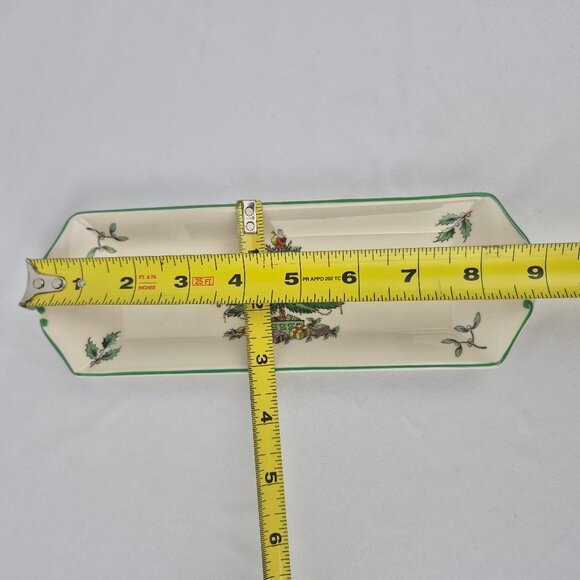 Vintage Spode Christmas Tree Rectangular Tray in Box 9 inch Tray - Picture 16 of 16